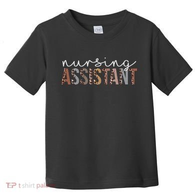 Leopard Nursing Assistant Appreciation Healthcare Workers Toddler T-Shirt
