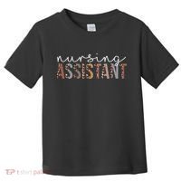 Leopard Nursing Assistant Appreciation Healthcare Workers Toddler T-Shirt thumb 0