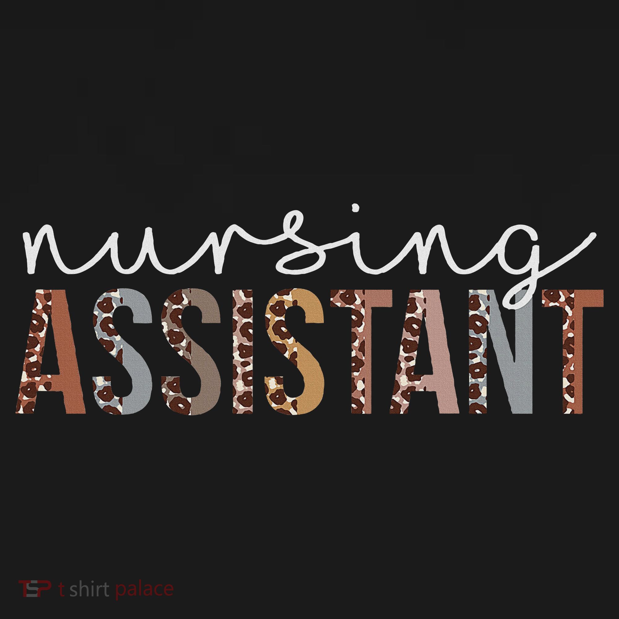 Leopard Nursing Assistant Appreciation Healthcare Workers Women's T-Shirt