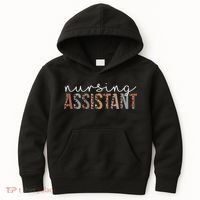 Leopard Nursing Assistant Appreciation Healthcare Workers Kids Hoodie thumb 0