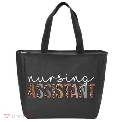 Leopard Nursing Assistant Appreciation Healthcare Workers Tote Bag