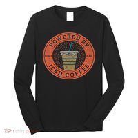 Lisa Norris Artworks Cute Powered By Iced Coffee  Long Sleeve Shirt thumb 0