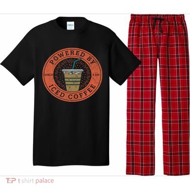 Lisa Norris Artworks Cute Powered By Iced Coffee  Pajama Set