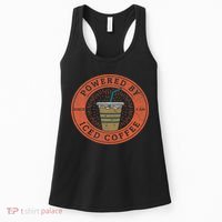 Lisa Norris Artworks Cute Powered By Iced Coffee  Women's Tank Top thumb 0