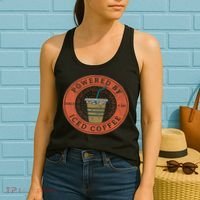 Lisa Norris Artworks Cute Powered By Iced Coffee  Women's Tank Top thumb 2