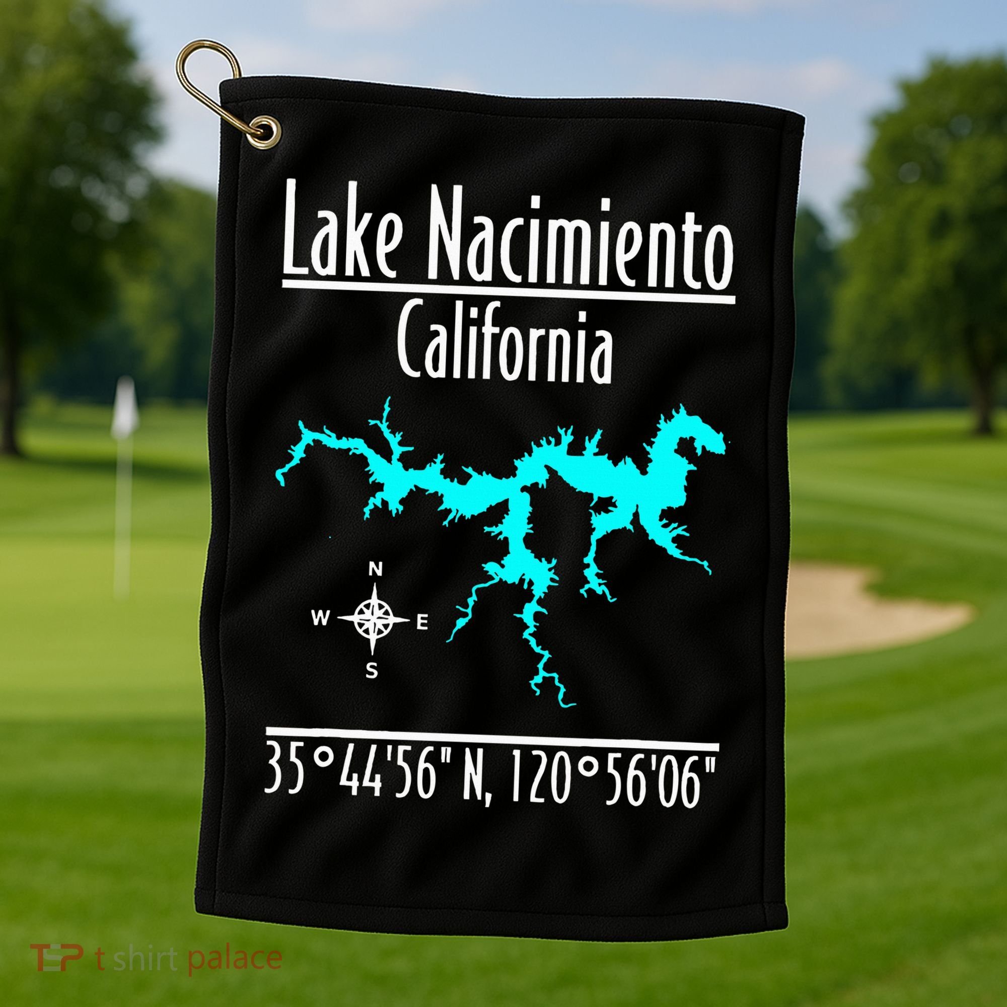Lake Nacimiento California Golf Towel