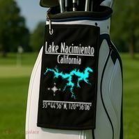 Lake Nacimiento California Golf Towel thumb 2