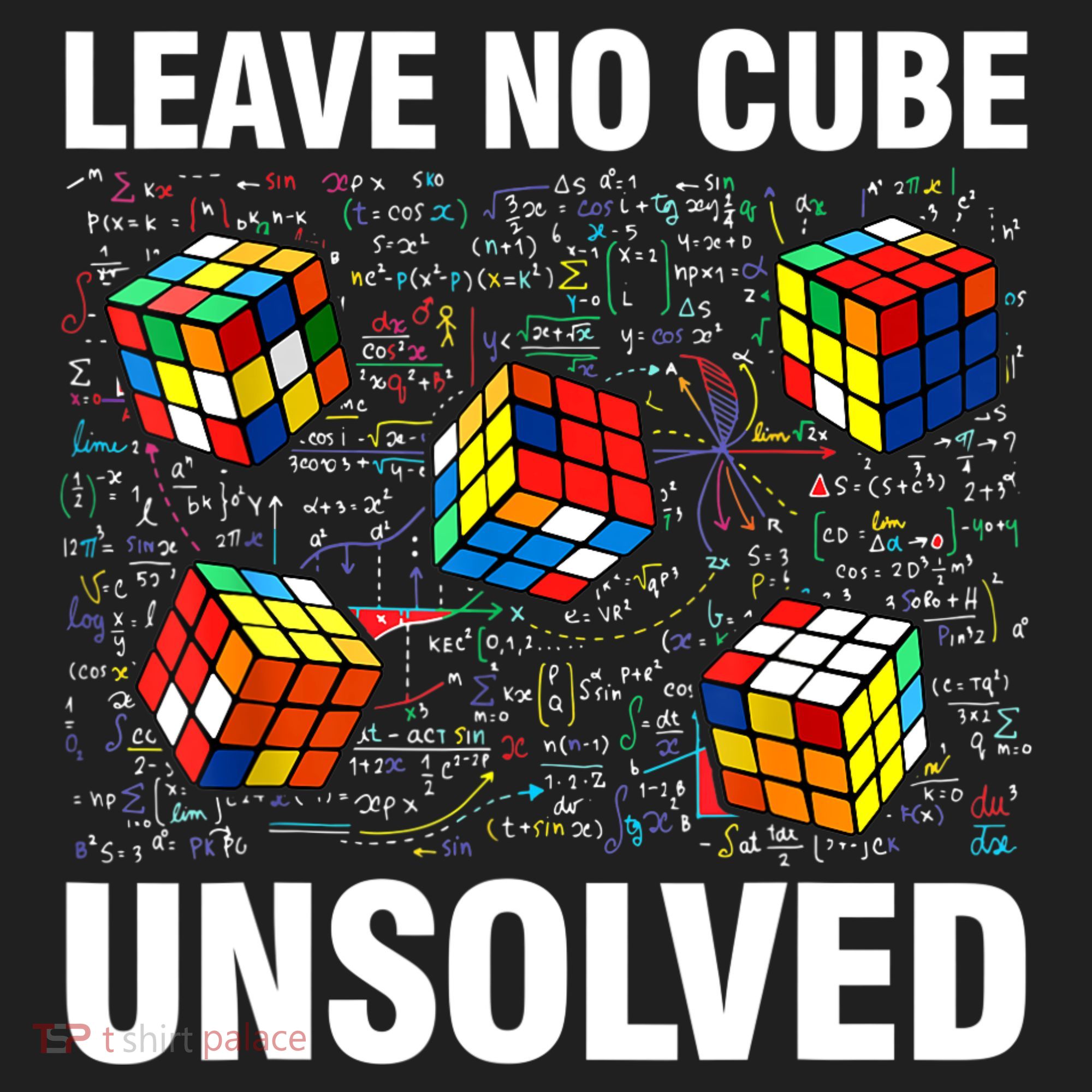 Leave No Cube Unsolved Funny Speed Cubing Math Women's Sweatshirt