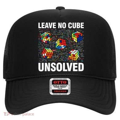 Leave No Cube Unsolved Funny Speed Cubing Math Hat