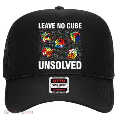 Leave No Cube Unsolved Funny Speed Cubing Math Hat