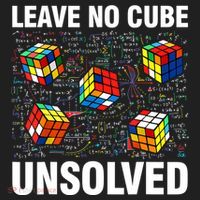 Leave No Cube Unsolved Funny Speed Cubing Math Hat thumb 2