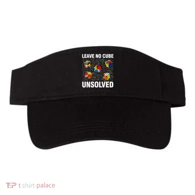 Leave No Cube Unsolved Funny Speed Cubing Math Visor