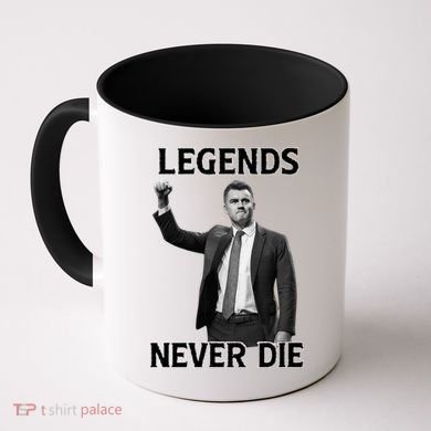 Legends Never Die Charlie Kirk Memorial Tribute Coffee Mug