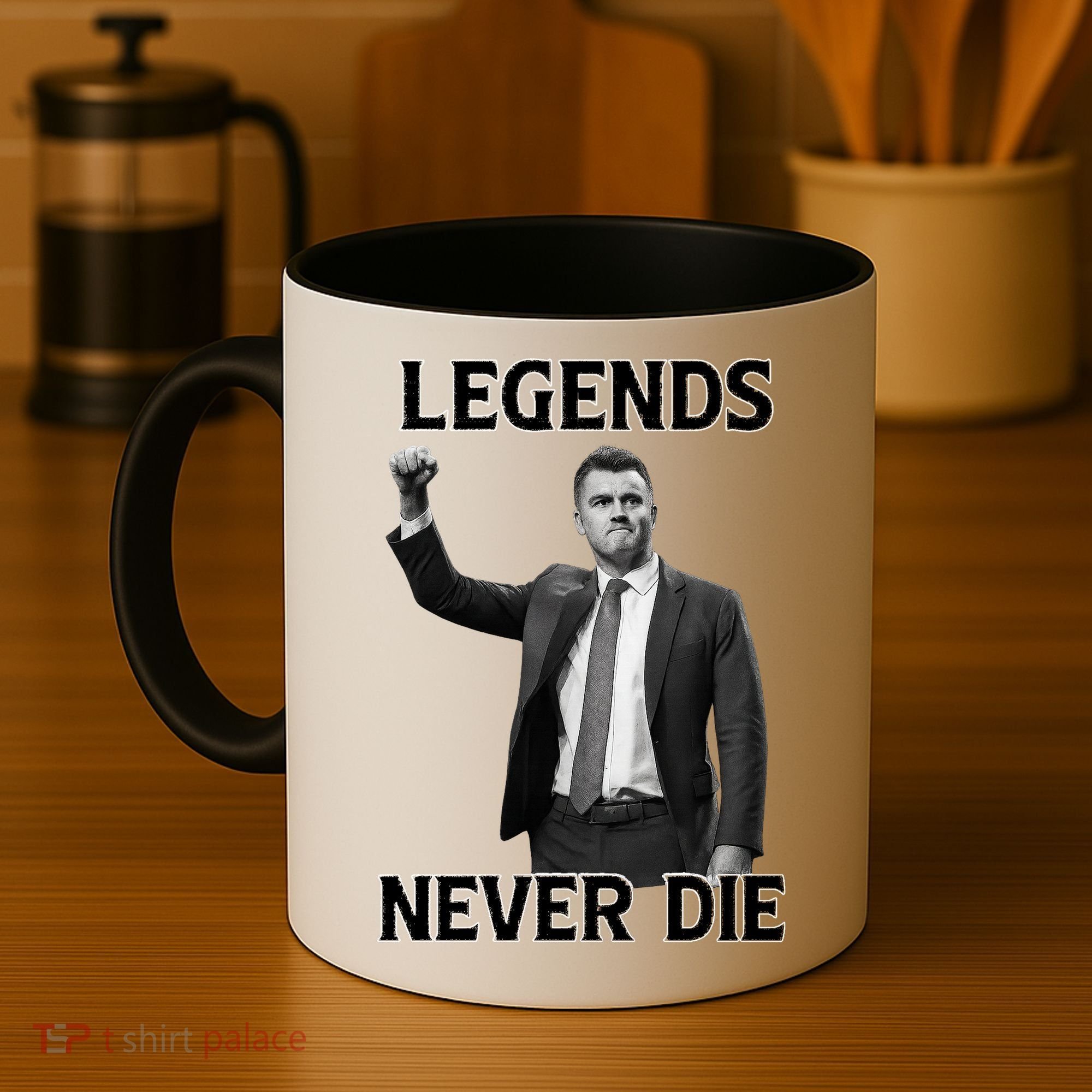 Legends Never Die Charlie Kirk Memorial Tribute Coffee Mug