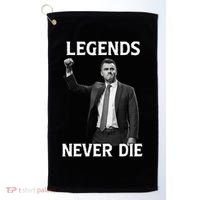 Legends Never Die Charlie Kirk Memorial Tribute Golf Towel thumb 0