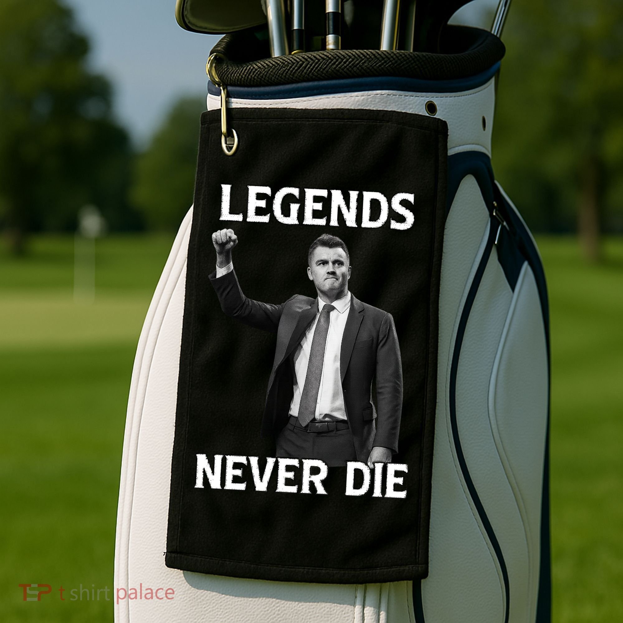 Legends Never Die Charlie Kirk Memorial Tribute Golf Towel