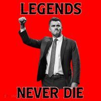 Legends Never Die Charlie Kirk Memorial Tribute Santa Hat thumb 1