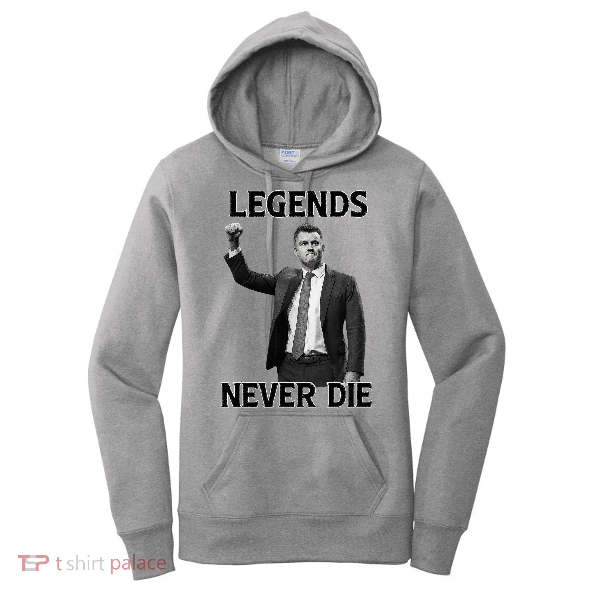Legends Never Die Charlie Kirk Memorial Tribute Women's Hoodie