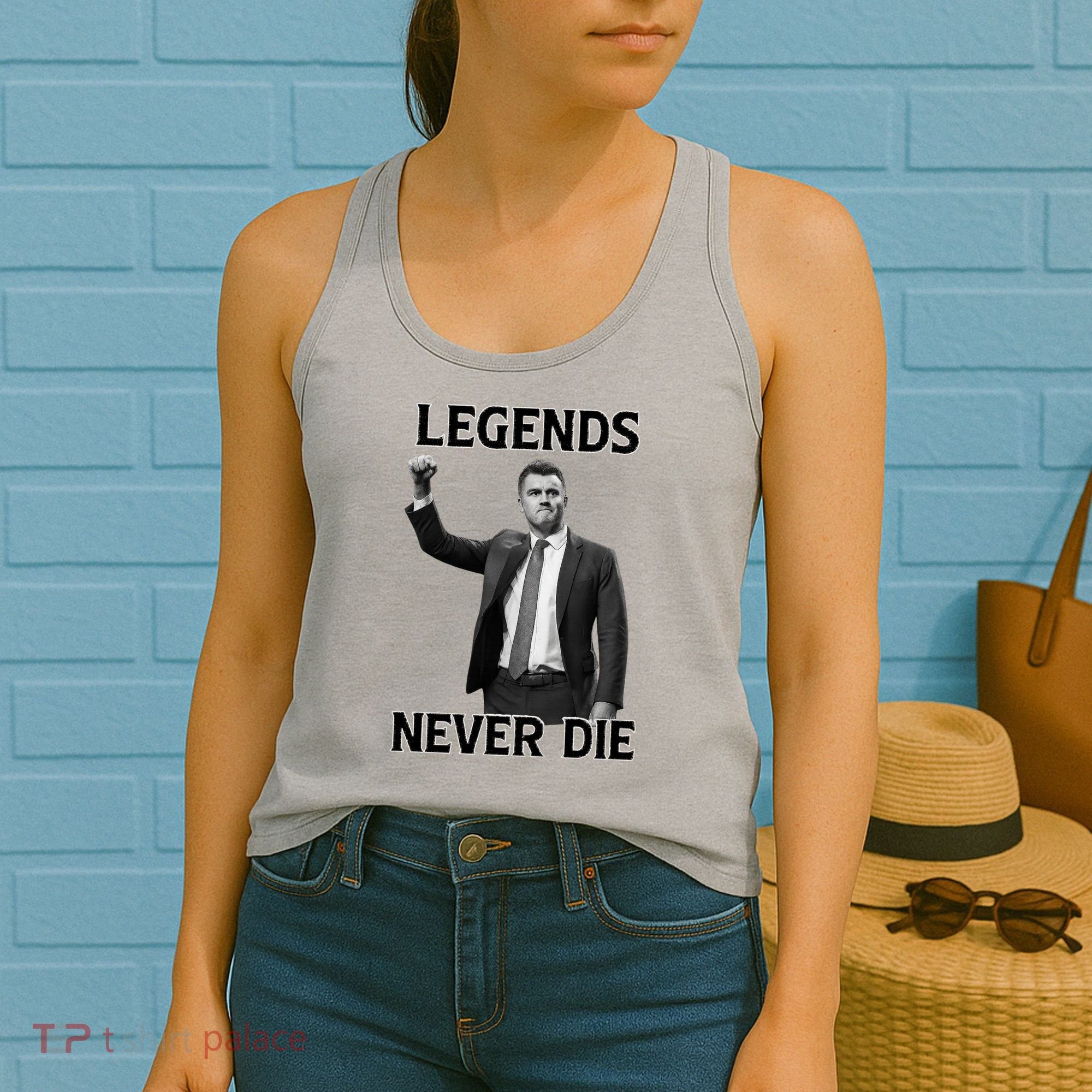 Legends Never Die Charlie Kirk Memorial Tribute Women's Tank Top