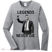 Legends Never Die Charlie Kirk Memorial Tribute Women's Long Sleeve Shirt thumb 0
