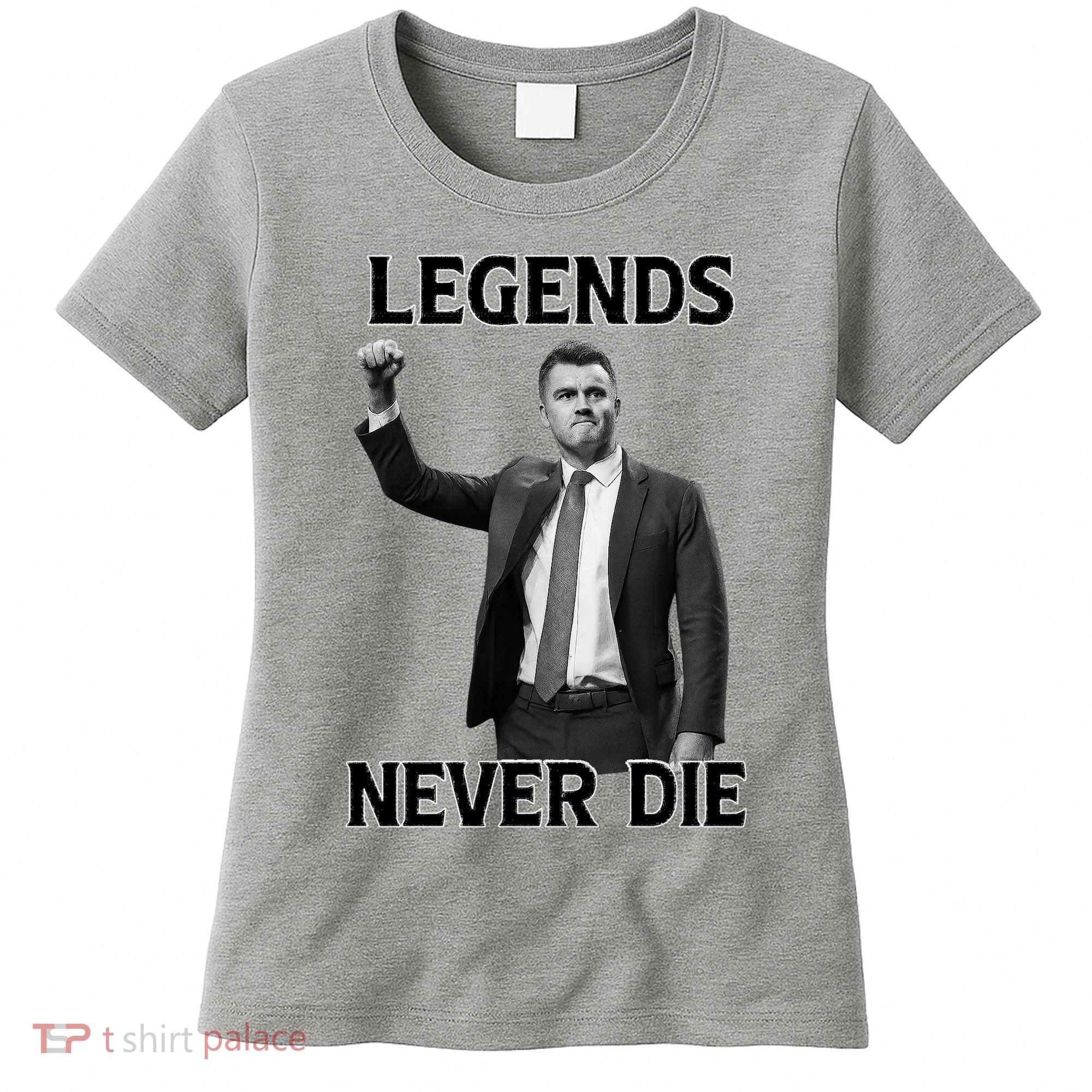 Legends Never Die Charlie Kirk Memorial Tribute Women's T-Shirt