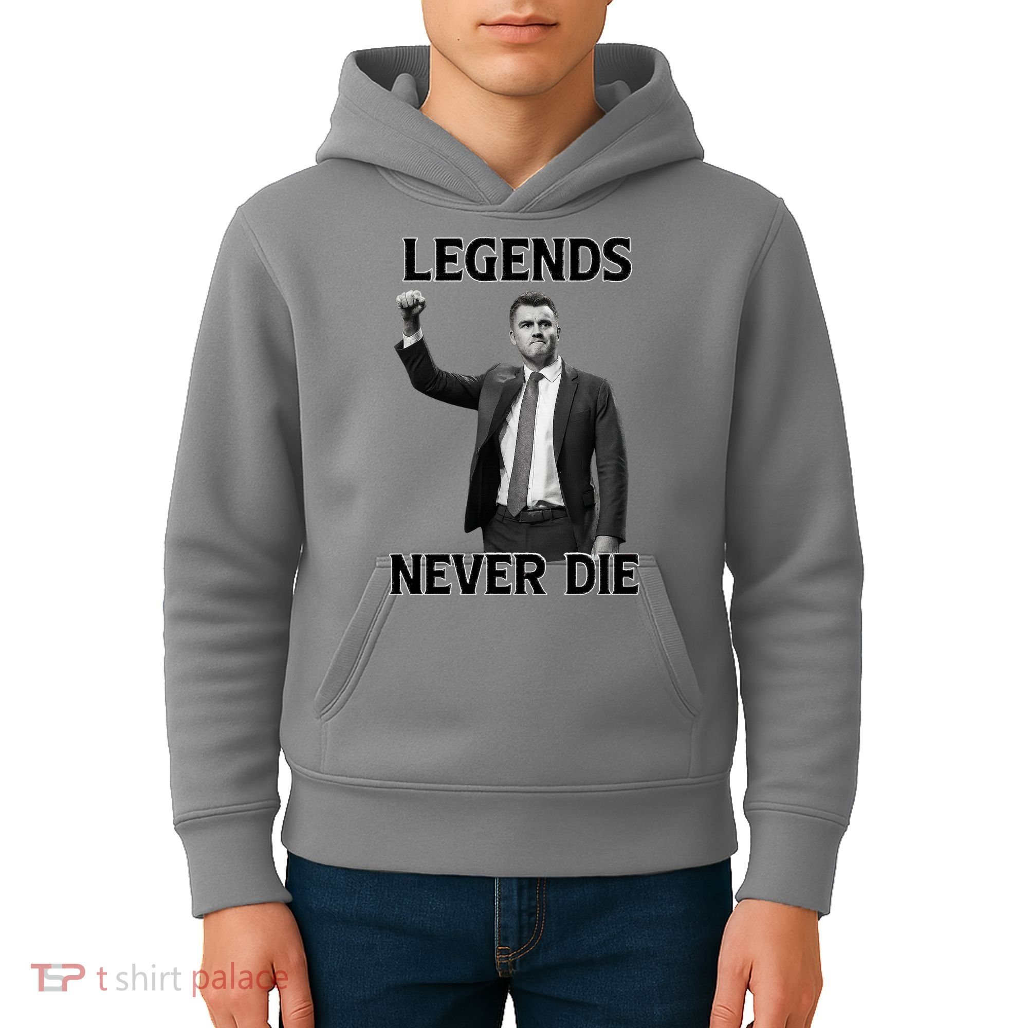Legends Never Die Charlie Kirk Memorial Tribute Kids Hoodie