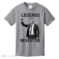 Legends Never Die Charlie Kirk Memorial Tribute Kids T-Shirt thumb 0