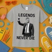 Legends Never Die Charlie Kirk Memorial Tribute Kids T-Shirt thumb 3