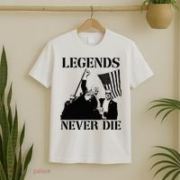 Legends Never Die Trump 2024 Pennsylvania Rally Patriot T-Shirt thumb 2