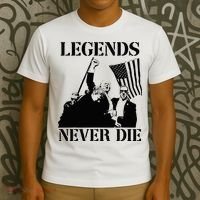 Legends Never Die Trump 2024 Pennsylvania Rally Patriot T-Shirt thumb 3