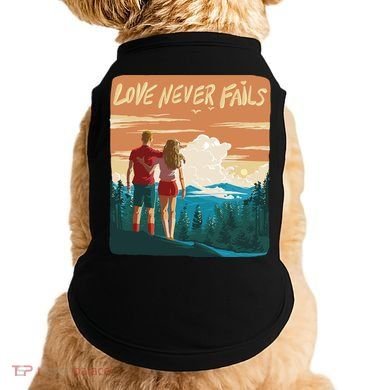 Love Never Fails Sunset Couple Doggie Tank