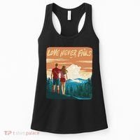 Love Never Fails Sunset Couple Women's Tank Top thumb 0