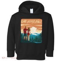 Love Never Fails Sunset Couple Toddler Hoodie thumb 0