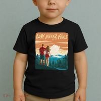 Love Never Fails Sunset Couple Toddler T-Shirt thumb 2