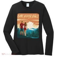 Love Never Fails Sunset Couple Women's Long Sleeve Shirt thumb 0