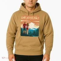 Love Never Fails Sunset Couple Hoodie thumb 2