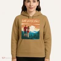 Love Never Fails Sunset Couple Hoodie thumb 5