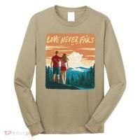 Love Never Fails Sunset Couple Long Sleeve Shirt thumb 0