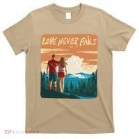 Love Never Fails Sunset Couple T-Shirt thumb 0
