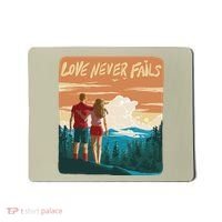 Love Never Fails Sunset Couple Mousepad thumb 0