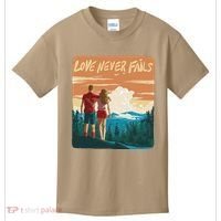 Love Never Fails Sunset Couple Kids T-Shirt thumb 0