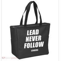 Lead Never Follow Leaders Popular Trending Quote Tote Bag thumb 2