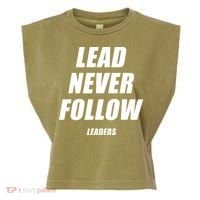 Lead Never Follow Leaders Popular Trending Quote Garment-Dyed Women's Muscle Tee thumb 0