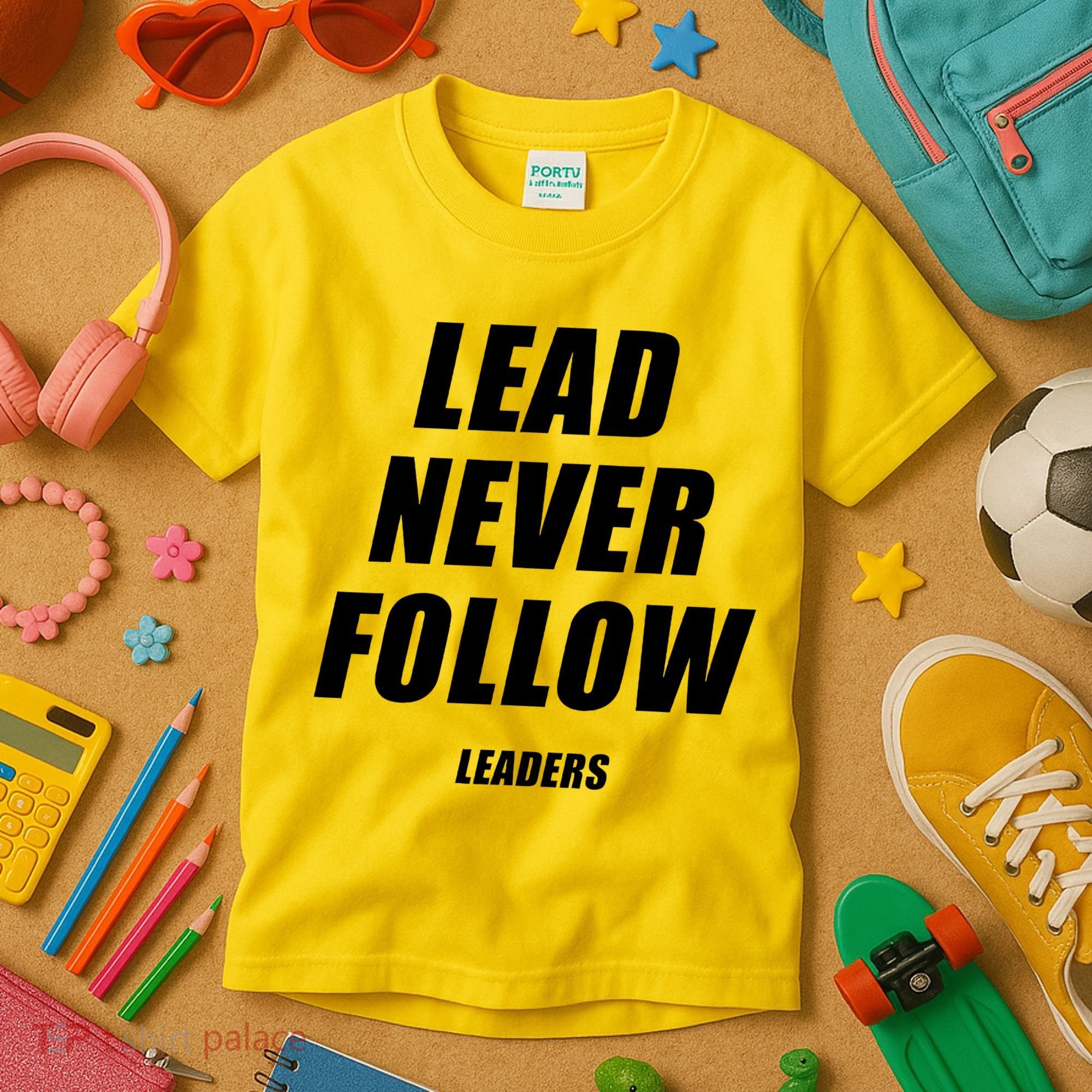 Lead Never Follow Leaders Popular Trending Quote Kids T-Shirt