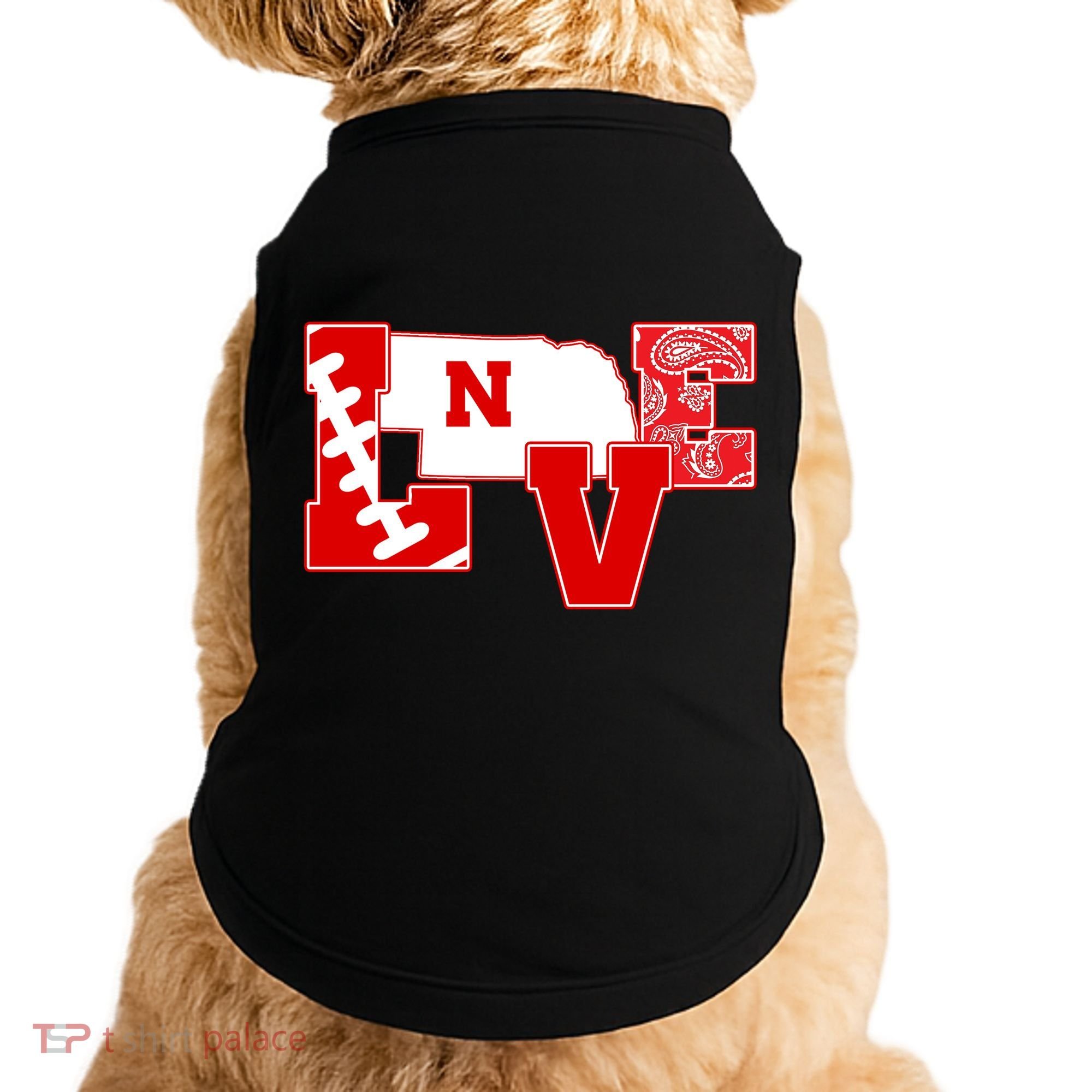 Love Nebraska Football Doggie Tank