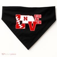 Love Nebraska Football USA-Made Doggie Bandana thumb 0