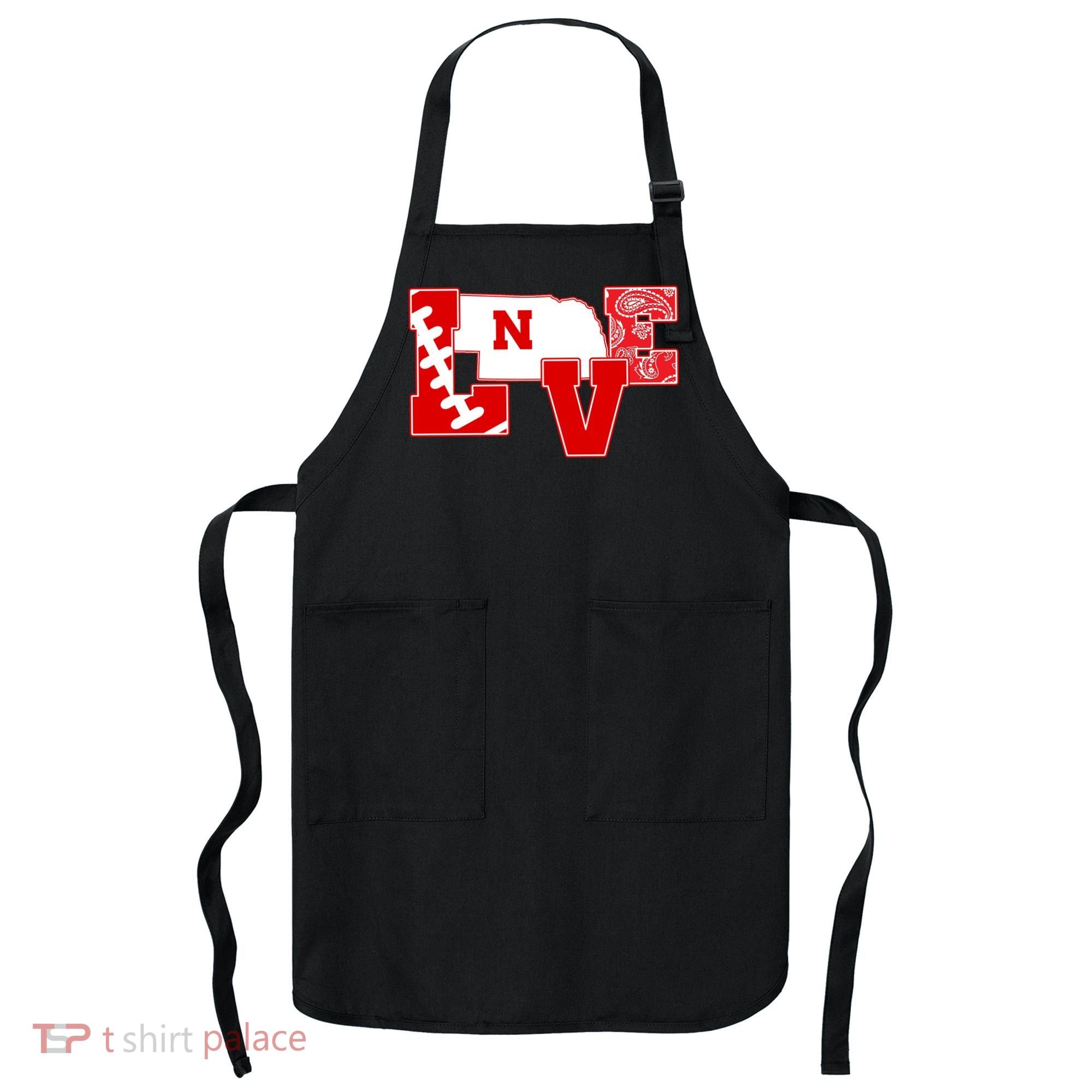 Love Nebraska Football Apron