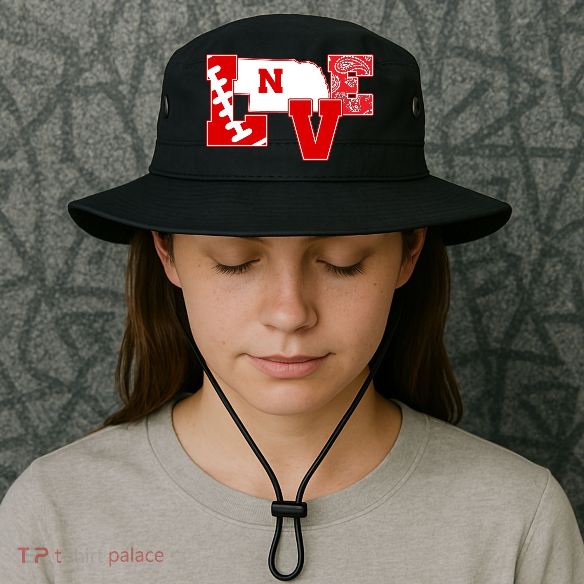 Love Nebraska Football Bucket Hat