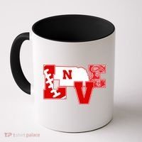 Love Nebraska Football Coffee Mug thumb 0