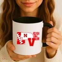 Love Nebraska Football Coffee Mug thumb 3